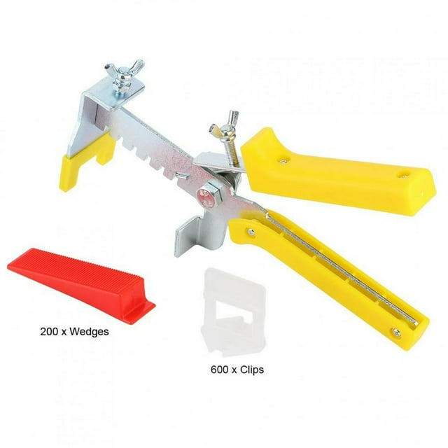 Floor Wall Plastic Tile Leveling System Tools 600 x Clips + 200 x Wedges + 1 x Tile Leveling System Tile Leveling System Clip