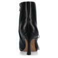 thumbnail image 3 of Journee Catoa Stiletto Heel Pointed Toe Zipper Detail Comfort Dress Booties, 3 of 9