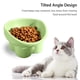 thumbnail image 4 of Cuencos elevados para gatos, cuenco elevado de cerámica para comida para gatos, para proteger la columna vertebral de las mascotas, 4 of 6
