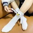 thumbnail image 6 of Aellinatey Magnetic Couple Socks Novelty Funny Matching Socks 3D Doll High Ankle Socks, 6 of 19