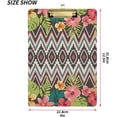 thumbnail image 2 of FMSHPON Aztec Geometric Flower Clipboard Hardboard Wood Nursing Clip Board and Pull for Standard A4 Letter 13x9 inches, 2 of 7