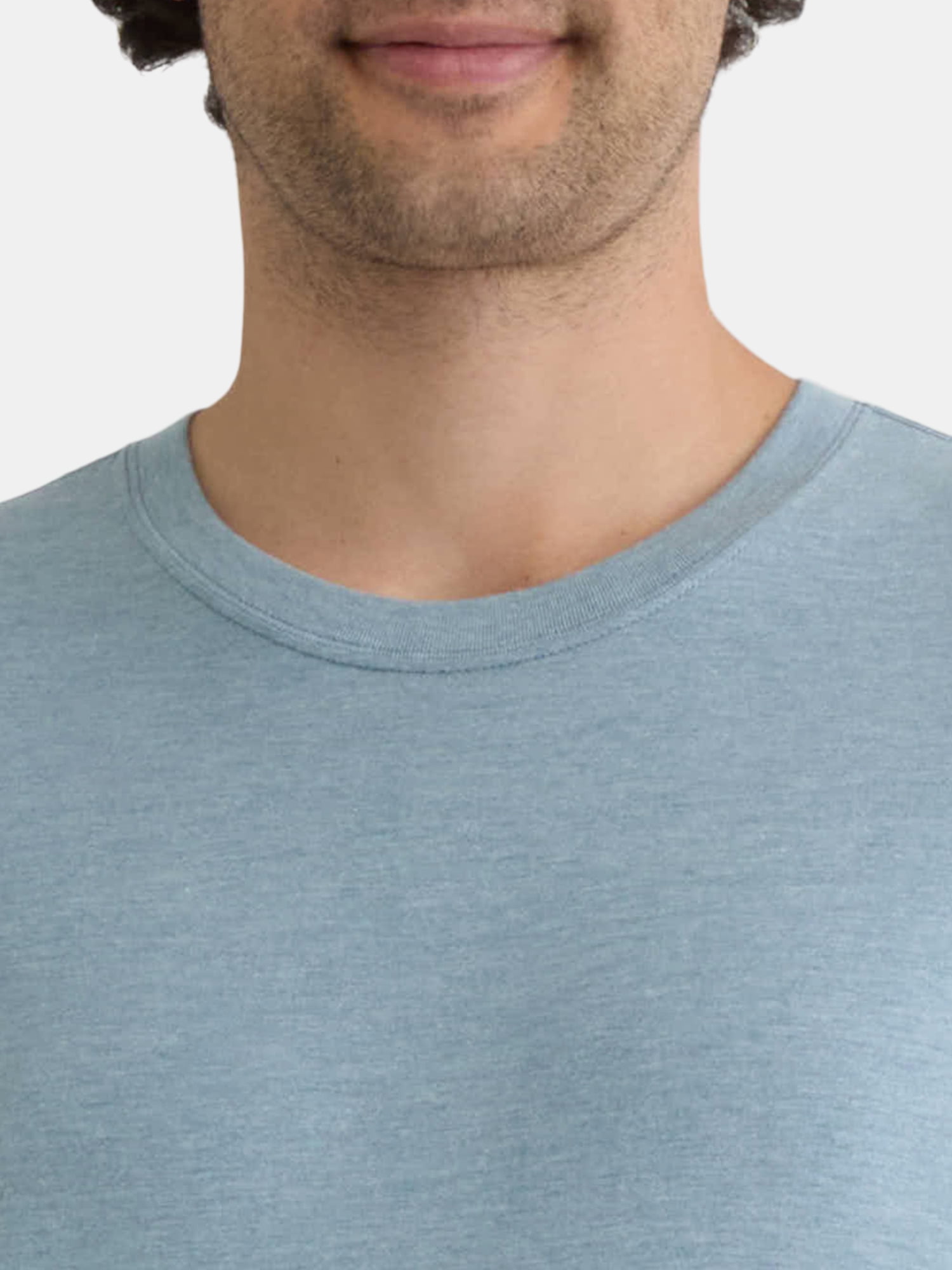 Athletic Works Men's Solid Tri Blend Tee with Short Sleeves, Sizes XS-4XLT