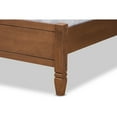 thumbnail image 5 of Redmond Walnut Brown Finished Wood and Synthetic Rattan Queen Size Platform Bed, 5 of 5