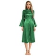 thumbnail image 4 of renvena Women Church Elegant Minister Choir Dress Uniform Priest Cloak Clergy Robes Green XL, 4 of 7