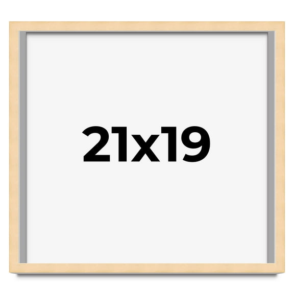21x19 Shadow Box Frame Brown | 0.875 Inches Deep Real Wood Contemporary Shadowbox Display Frame |