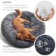 thumbnail image 4 of Cama para perros con forma de pez, redonda, relajante, para perros medianos, 76 cm, gris oscuro, 4 of 5