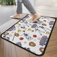 thumbnail image 4 of White Baseball Fun Club Pattern Door Rugs,Washable Non Slip Door Mats Indoor,Decorative Door Mats,Entry Mat Indoor for Entrance,Bedroom,Kitchen,Bathroom,30"x17", 4 of 6