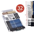 thumbnail image 4 of Sketch Pencils, 32pcs/Set Professional Drawing Sketch Pencil Kit Including Sketch Pencils Graphite & Charcoal Pencils Sticks Erasers Sharpeners with Carrying Bag for Art Supplies Students, 4 of 7