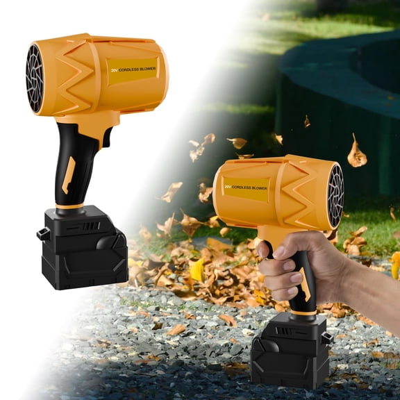 Small Handheld Leaf Blower Cordless Fit for De.Walt, 125-MPH 430-CFM, Battery Powered Blower, for Lawn Care/Patio Cleaning (No Battery)