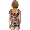 thumbnail image 3 of Kirby Boys Two Piece Rash Guard Swimsuits Kids Short Sleeve Swimwear Sets Bathing Suit, 3 of 7