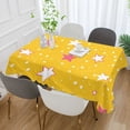 thumbnail image 2 of Yayeee Tablecloths 60" x 90" Rectangle Wrinkle Resistant Party Table Cover, White Stars, 2 of 8