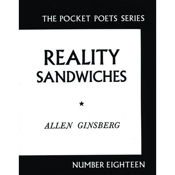 City Lights Pocket Poets Reality Sandwiches: 1953-1960, (Paperback)