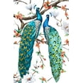thumbnail image 2 of Incado 23x32 Black Ornate Wood Framed with Double Matting Museum Art Print Titled - Paradis Birds I, 2 of 4