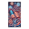 thumbnail image 2 of 4th of July Door Cover Decoration,250 Anniversary Patriotic Door Cover,Red Blue and White American Flag Bow Door Banner,Veterans Day Memorial Day Decor,Independence Day Party Supplies(2D, 35x70 inch), 2 of 3