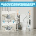 thumbnail image 4 of Mr IRONSTONE Toilet Safety Rails Frame with Handles for Seniors & Disabled, Adjustable Aluminium Supports up to 350Lbs, Fits Most Toilets, 4 of 8