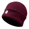 thumbnail image 5 of Dalix Heartly Ghost Embroidered Beanie Hat Knit Cap Cold Weather Womens in Maroon, 5 of 5