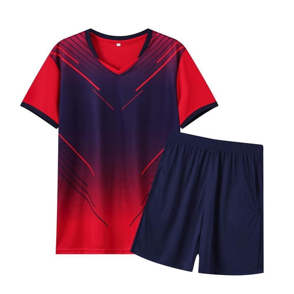 Karoyedx Little Boys Tennis Outfits Toddler Boys Clothes Mesh Athletic Summer Short Sleeve T-Shirt and Shorts Kids Outfit Set Red Size,13-14 Years