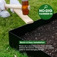 thumbnail image 3 of WORTH 6 pcs 40" L x 6.5" H Metal Landscape Edging, Garden Border Edging with 7 Clips & Gloves, Edging Border for Garden Courtyard, 3 of 7