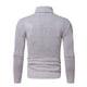 thumbnail image 4 of Jersey de forro polar de cuello alto de color sólido delgado de manga larga para hombre Pompotops  oipoqjl8091, 4 of 9