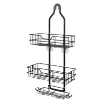 Over Head Shower Caddy Basket with Hooks, 3 Layers Bathroom Storage Rack Shelf