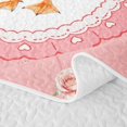 thumbnail image 5 of Manfei Cute Animals Goose Twin Quilt Set,Cute Flowers Blossom Twin Coverlet Set,3-Piece,1 Bedspread and 1 Pillowcase, 5 of 7
