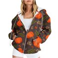 thumbnail image 1 of Chandails à Capuche Zippés pour Femmes Rabais de 50 % en Liquidation Blouse Imprimée Mode Hauts à Manches Longues Chandail Poches à Capuche, 1 of 9