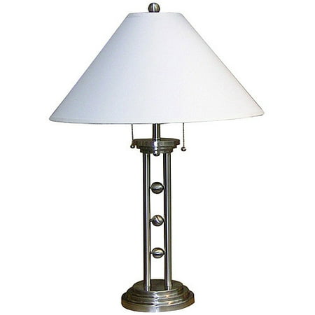 Ore International Metal Table Lamp Silver Tone