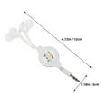 thumbnail image 2 of PTOOTP Elastic Stretch Earphones, White, Lightweight, Noise Isolation, Easy to Use, 2Pcs, 2 of 8