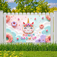 thumbnail image 5 of Decorative Unicorn Doughnut Birthday Banner for Kids Party Celebration Event, 5 of 8