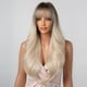 thumbnail image 4 of Pelucas sintéticas de onda larga con flequillo para mujer, Peluca de cabello Natural, ombré, Rubio, negro, fiesta diaria, Cosplay, fibra resistente al calor, 4 of 4