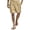 Khaki, variant on Men’s Cotton Casual Shorts Straight Leg Breathable Comfortable Summer Home Bottoms