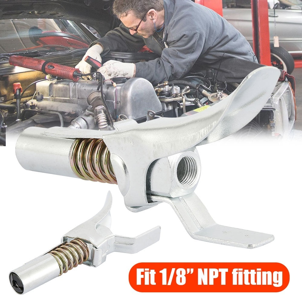 Willstar Grease Gun Coupler Doublehandle Grease Gun Tip Sight Locking