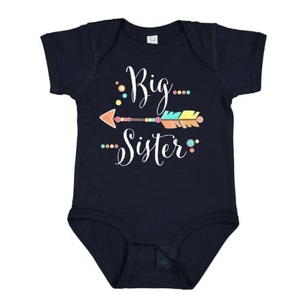 

Inktastic Big Sister- Dots and Arrow Gift Baby Girl Bodysuit