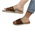 thumbnail image 4 of Zapatillas con punta abierta y plana para mujer, sandalias cómodas, informales, cómodas, para playa Wmkox8yii  hj789, 4 of 7