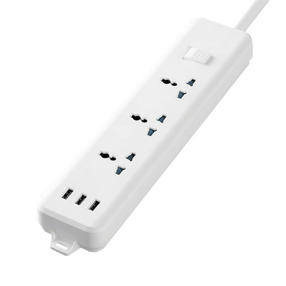 Power Strip with Usb Multi Plug Power Board with 78.7 Inch Extension Cable, with Multiple Usb Sockets, Suitable for office and Dormitory Extension Cord with Multiple Outlets