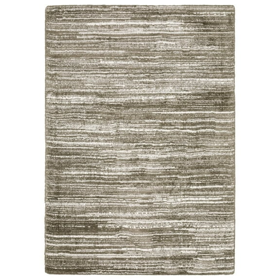 Oriental Weavers Galileo Area Rug - GAL05 - 2' x 3' - in Brown/ Ivory - Modern Industrial Style, Stain Resistant, Family and Pet Friendly , Entryway, Bathroom Accent Rug