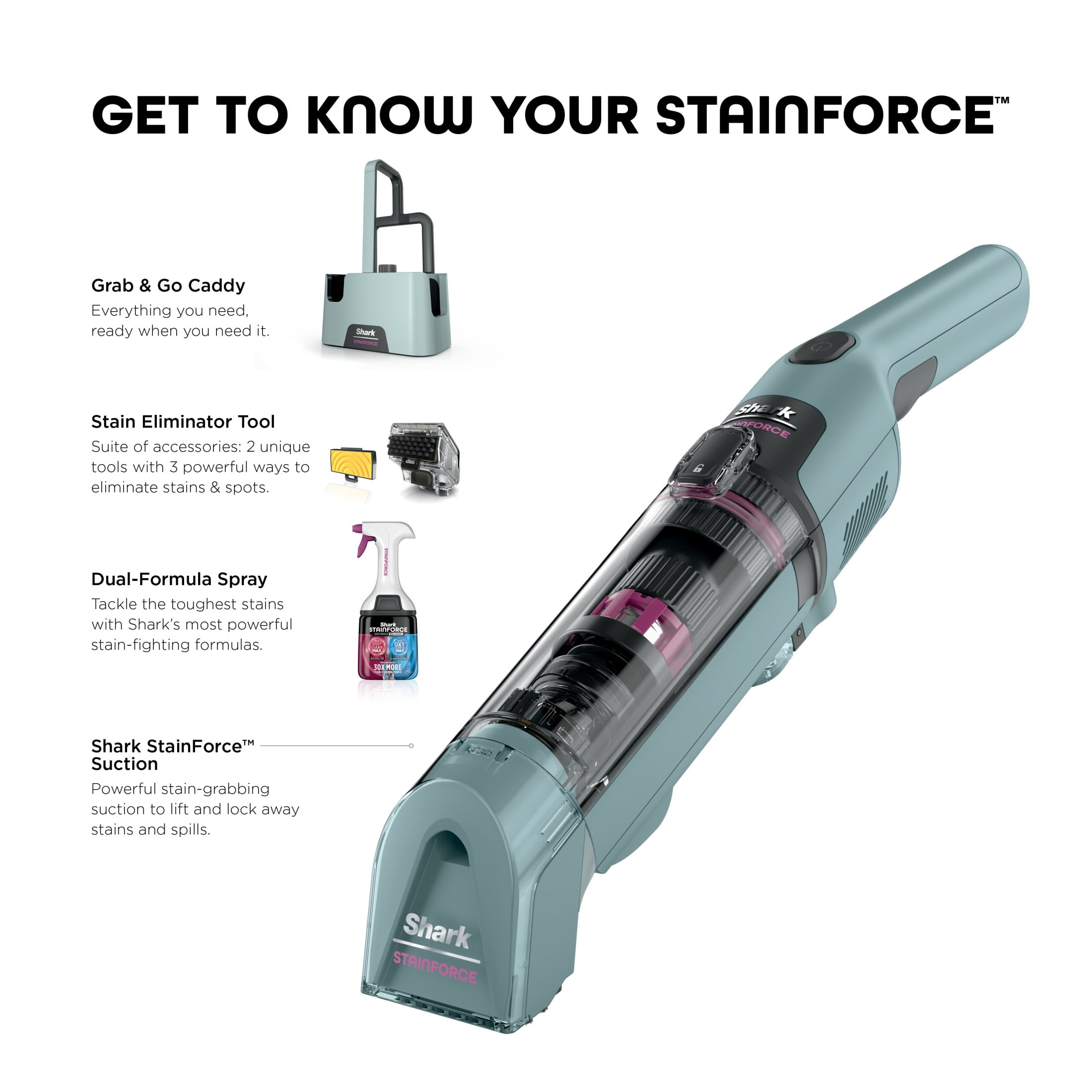 Shark, Spot Cleaner, Cordless, Portable, Stain and Odor Remover