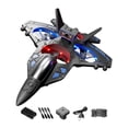 thumbnail image 1 of Avión de Juguete Caza de Helicóptero RC Planeador de Espuma con Luces LED Vistosas Y Giros de 360 Grados Adecuado para Niños Y Adultos Azul, 1 of 9