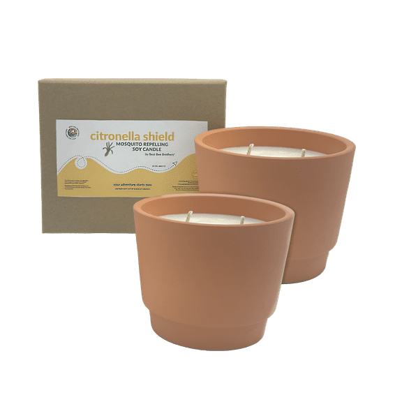 Citronella Shield - Soy Candle 10oz 2 Pack, Best Bee Brothers
