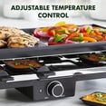 thumbnail image 3 of GreenPan Electrics Healthy Ceramic Nonstick, 3-in-1 Reversible Grill, Griddle & Raclette, PFAS-Free, Serves up to 8 People for Parties &Family Fun, Pancake Plate, 8 Mini Square Nonstick Pans& Spatulas, 3 of 5