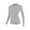 Gray, variant on HongQid Women's Long Sleeve Thermal Underwear Lightweight Baselayer Shirt Women Clothing Comfort Winter Tops