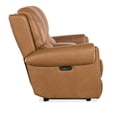 thumbnail image 5 of Bowery Hill Power Transitional Leather Console Loveseat in Brown, 5 of 8