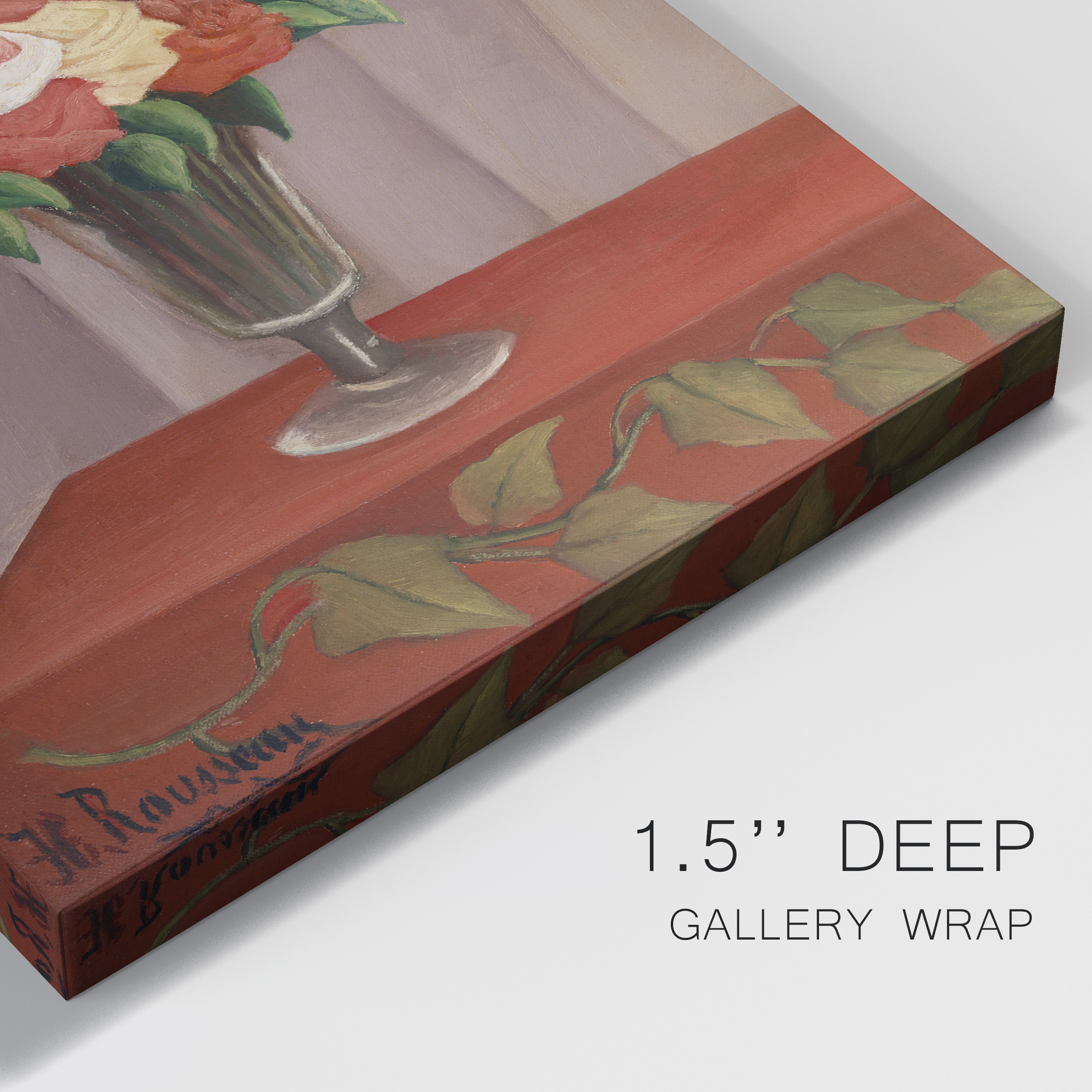 Bouquet of Flowers (Bouquet de fleurs) Premium Gallery Wrapped Canvas - Ready to Hang - 8 x 12