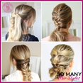 thumbnail image 4 of 1 Pair Hair Tail Tools, Hair Braid Accessories Ponytail Maker,French Braid Tool Loop for Hair Styling, 2pcs, 1 Color, 4 of 5