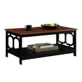 thumbnail image 2 of Convenience Concepts Omega Coffee Table with Shelf, Cherry/Black, 2 of 4