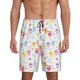 thumbnail image 1 of Balery Cute Owl Pantalones cortos de pijama de punto de algodón para hombre con cinturilla y bolsillos-Large, 1 of 6
