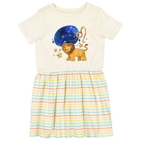 

Inktastic Leo Constellation Zodiac Sign Illustration Girls Toddler Dress
