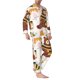 thumbnail image 2 of Balery Cute Bee Honey Jar Hive Bear Pijama para Hombre de Dos Piezas con Manga Larga, Conjunto de Dormir y Descanso Suave con Bolsillos-XX-Large, 2 of 7