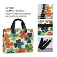 thumbnail image 4 of FORMRS 16" Laptop Bag Carrying Sleeve Case with Handle Travel Shoulder Briefcase, White Clover Pattern, 4 of 8