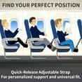 thumbnail image 6 of Airplane Foot Rest Hammock for Flight, Adjustable Foot Rest Under Desk, Portable Wide Foot Support for Long Trips & Office, Travel Essentials, Best Airplane Gadgets & Travel Gifts (2 PC), 6 of 7